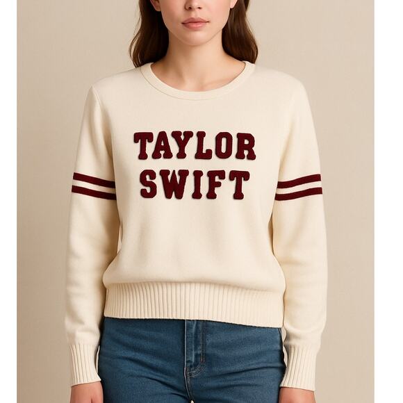 Taylor Swift Sweaters - Taylor Swift Collegiate RED Era Sweater